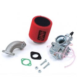 Pack carburateur MOLKT 26 - filtre à air UNI rouge
